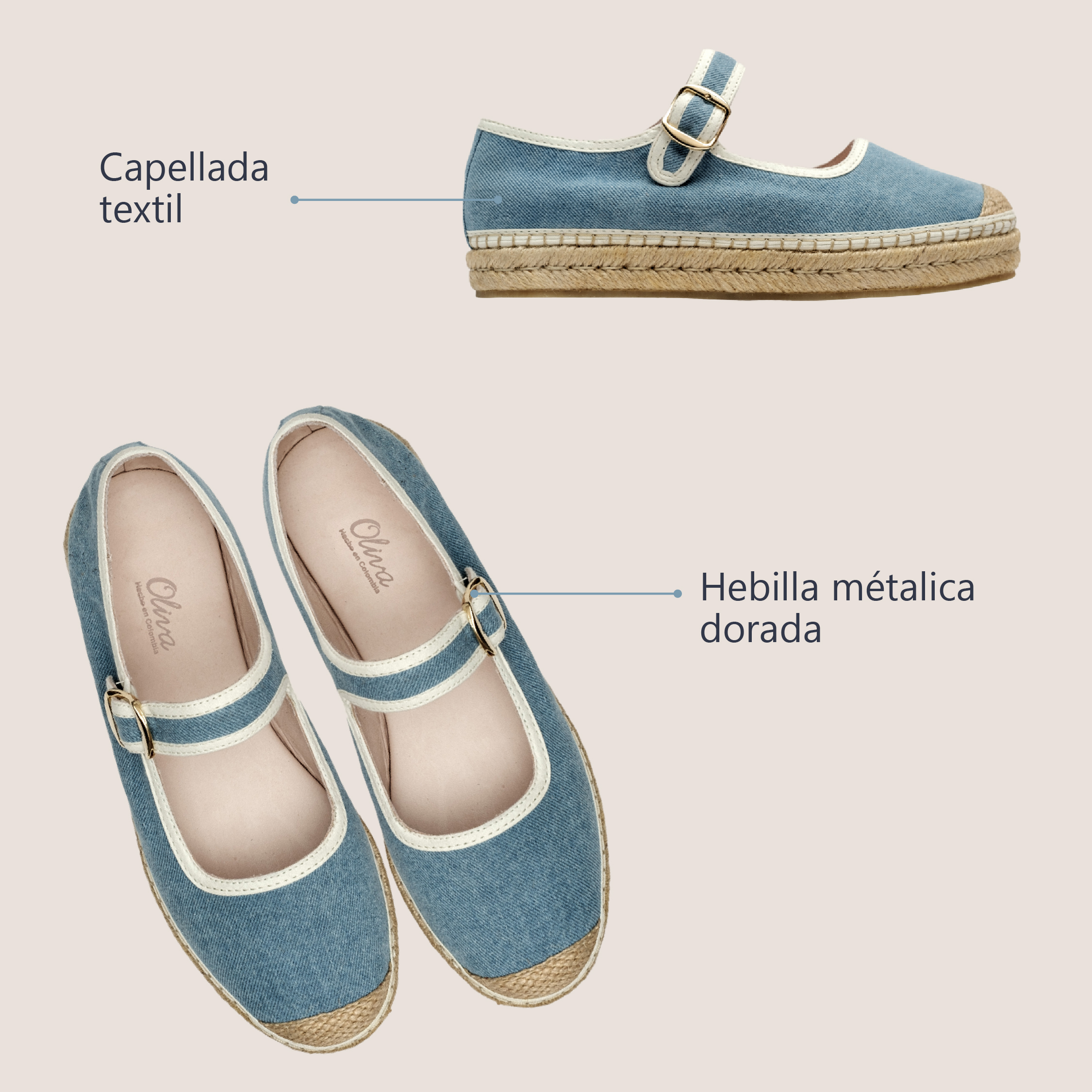 Mafalda Textile Espadrille - Jean Claro