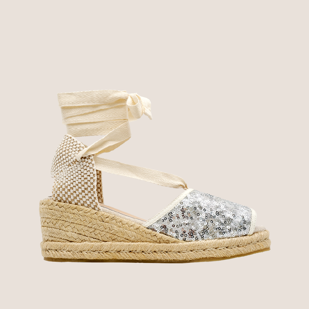 Cadiz Baja Textile Sequin - Silver