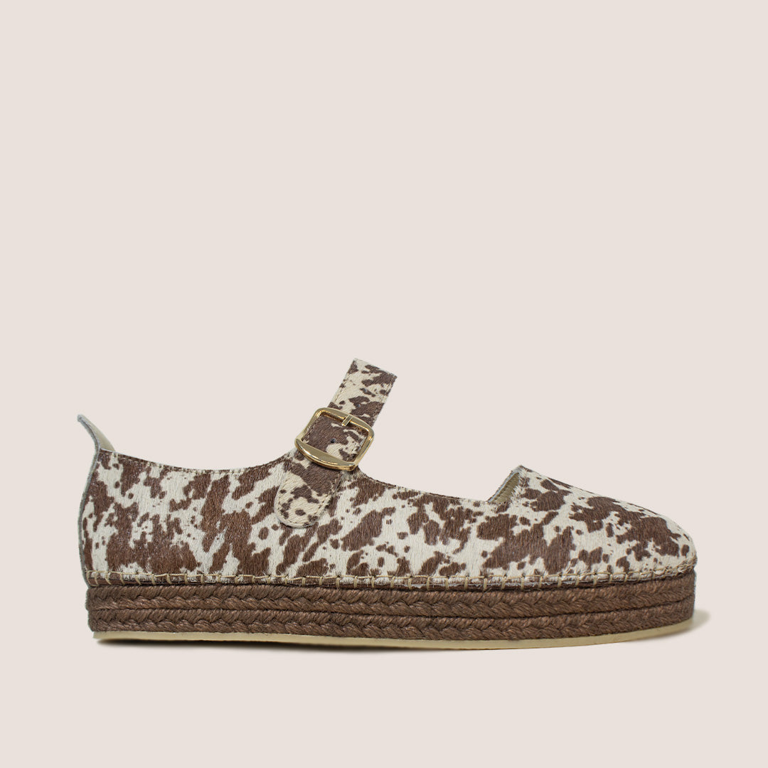 Mafalda Folia Espadrille - Cow