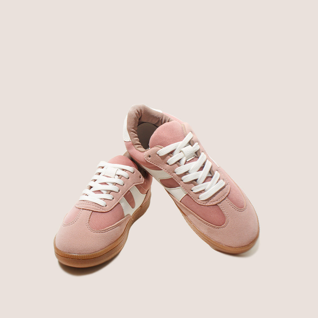 Low Textile Tennis Shoes - Guava