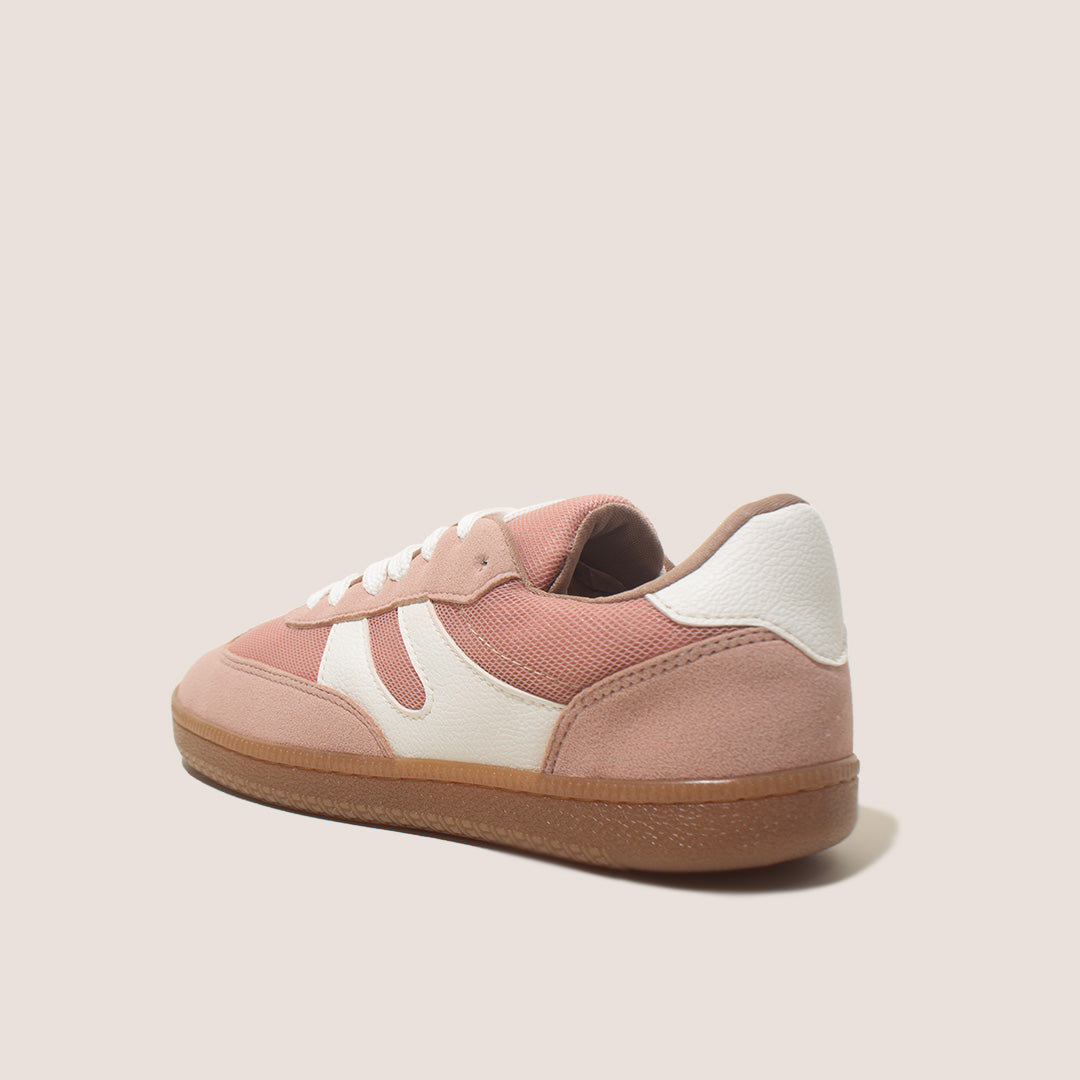 Low Textile Tennis Shoes - Guava