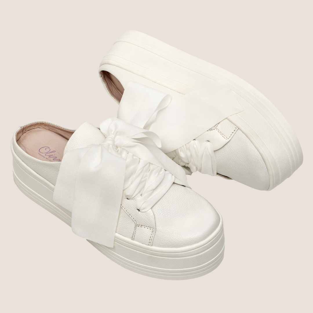 P Destal Leather Tennis Shoes - Raw
