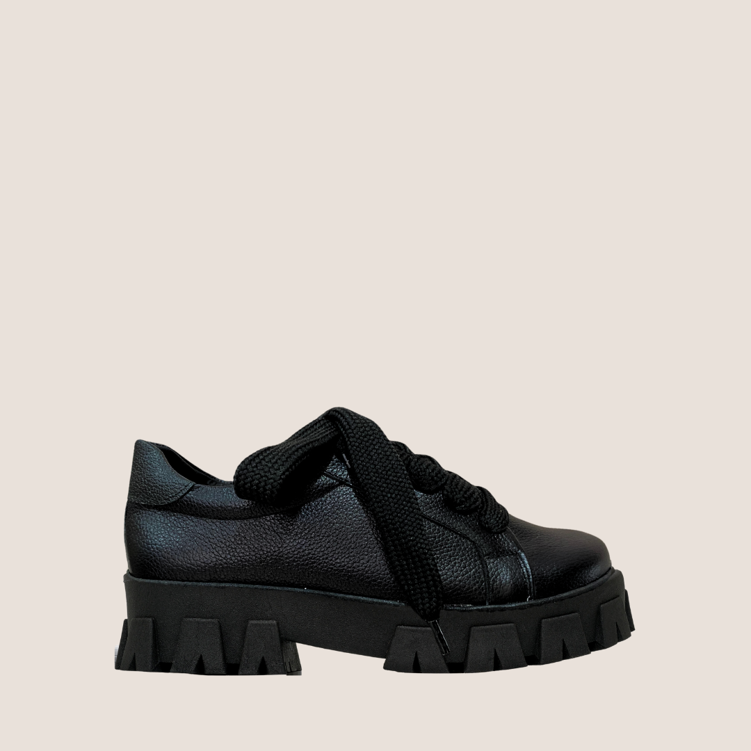 Pt Leather Tennis Shoes - Black