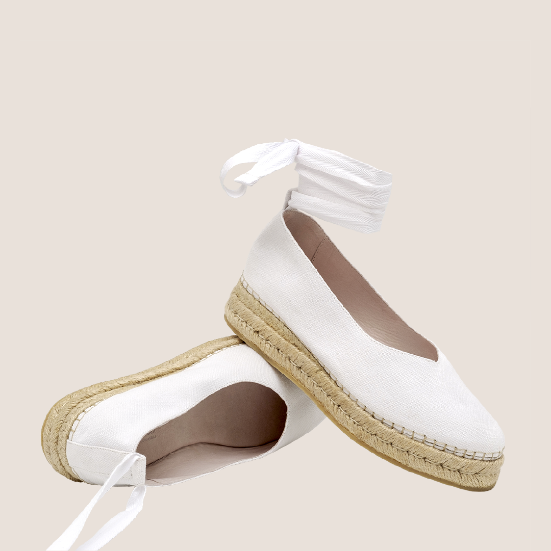 Lety Textile Espadrille - White