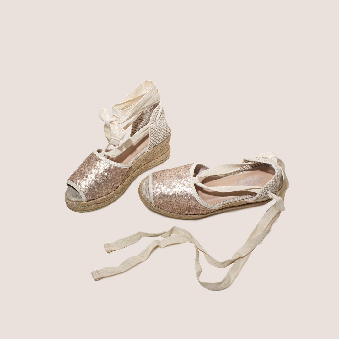 Cádiz Baja Textile Sequins - Rose Gold