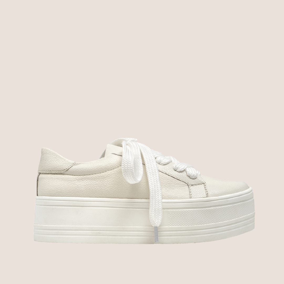 P Leather Tennis Shoes - Raw