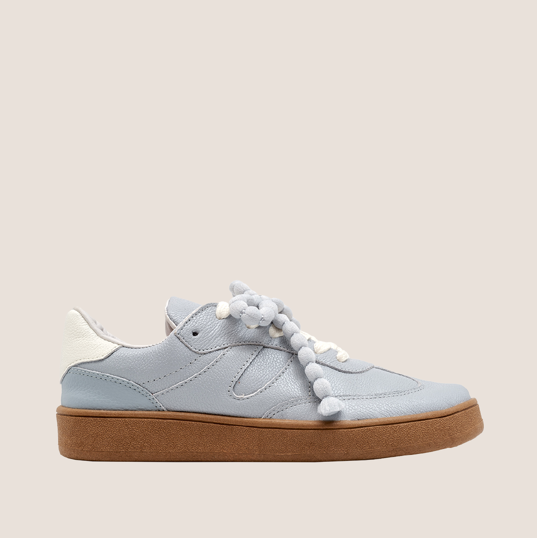 Coquette Leather Low Top Sneakers - Sky Blue