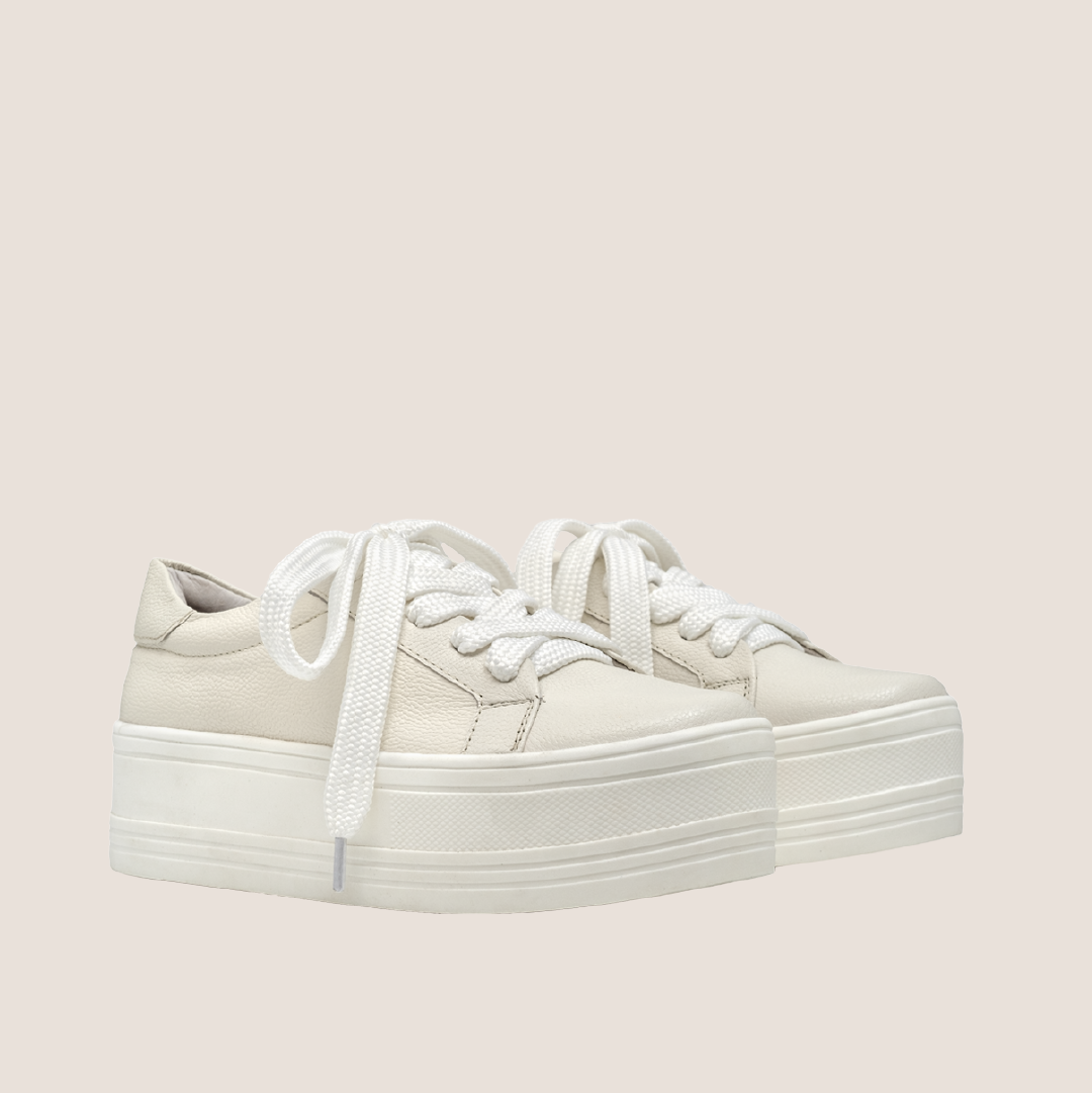 P Leather Tennis Shoes - Raw