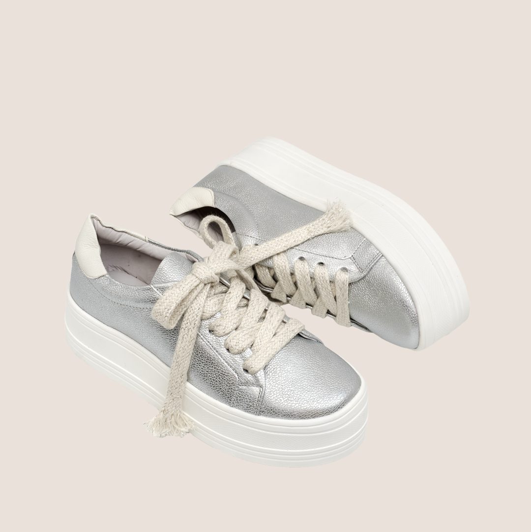 P Folia Tennis Shoes - Silver