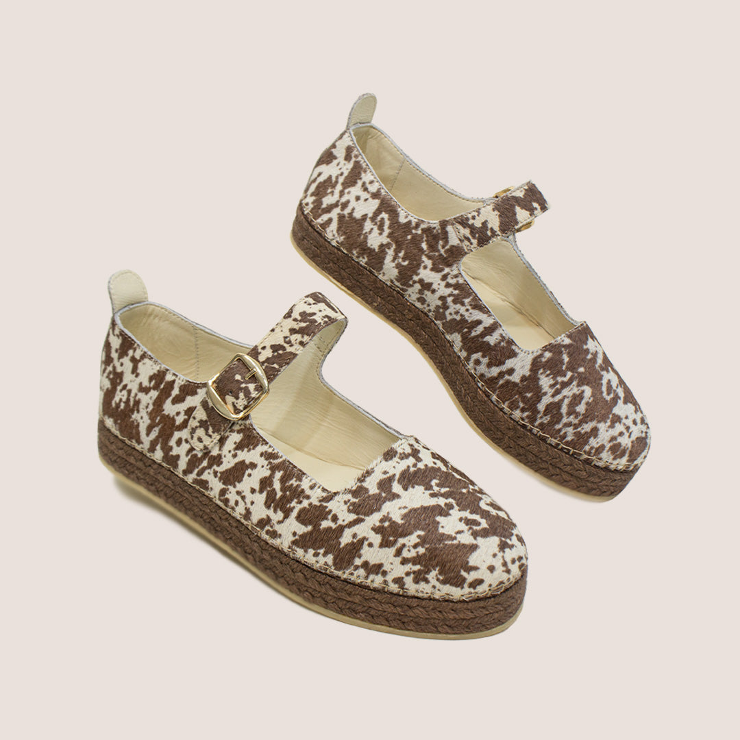 Mafalda Folia Espadrille - Cow