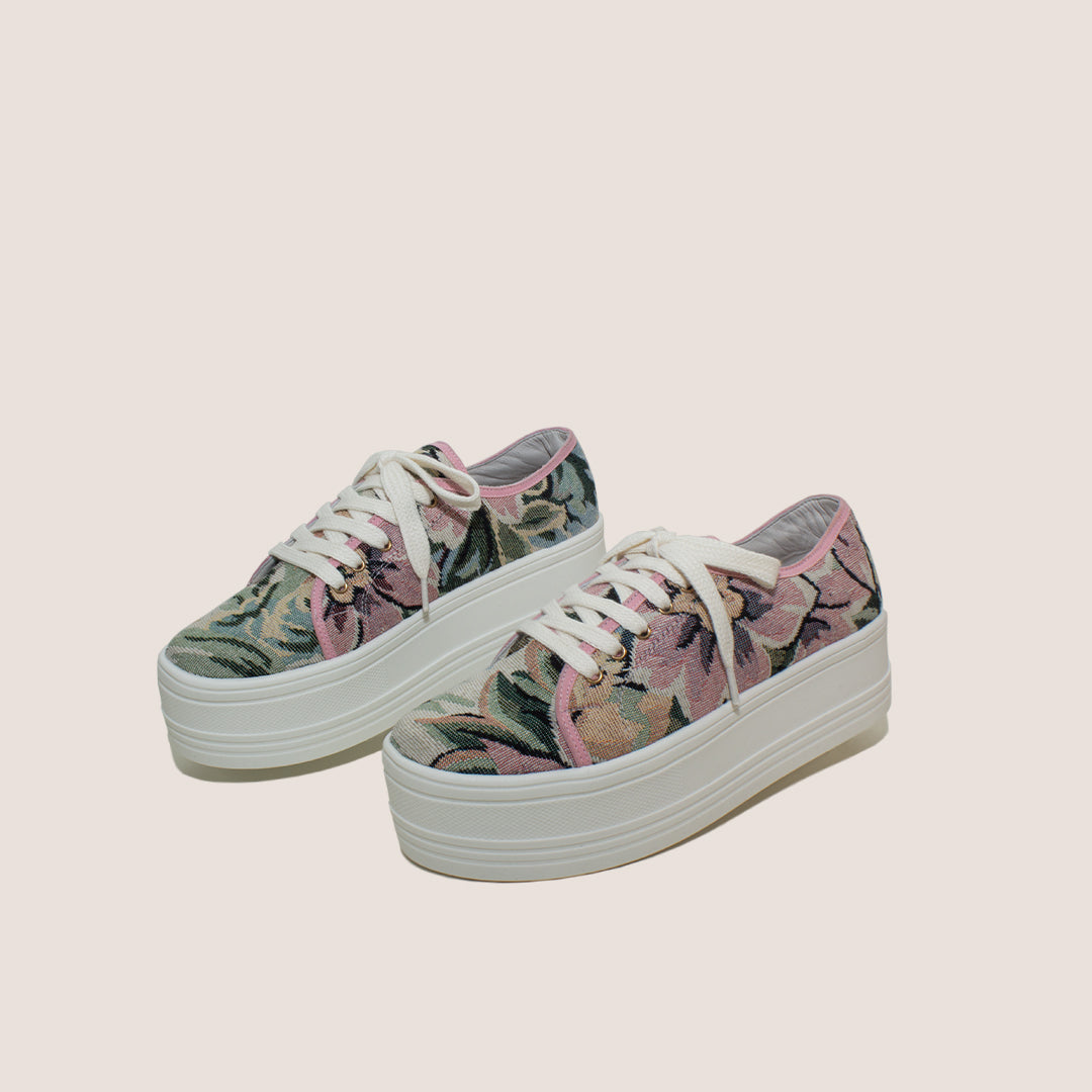 Tennis P Textile - Green Flowers