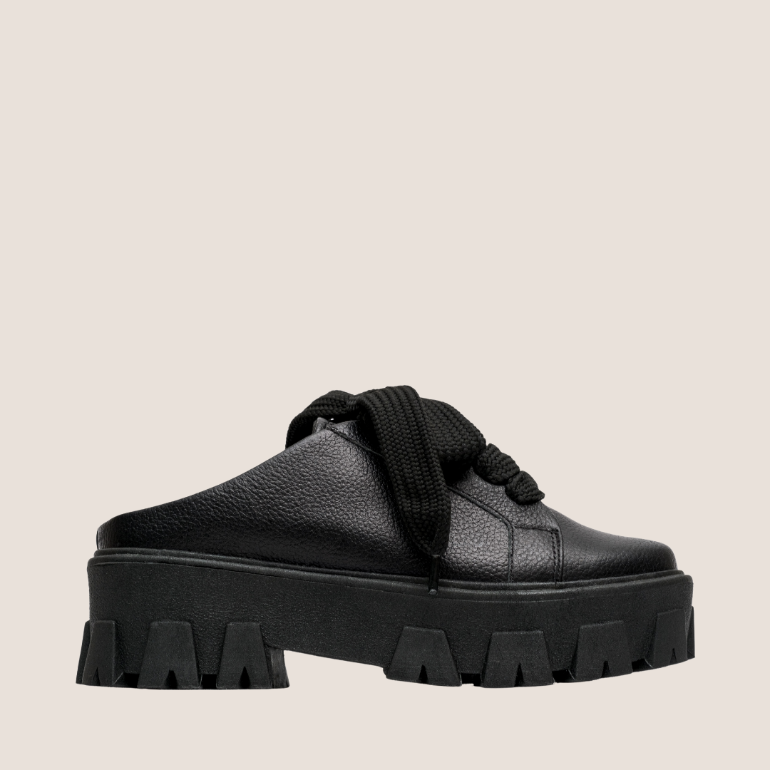 Pt Destal Leather Tennis Shoes - Black